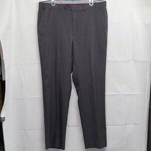 Chaps Mens Dress Pants Total Comfort 38 X 32 Straight Leg Charcoal Gray